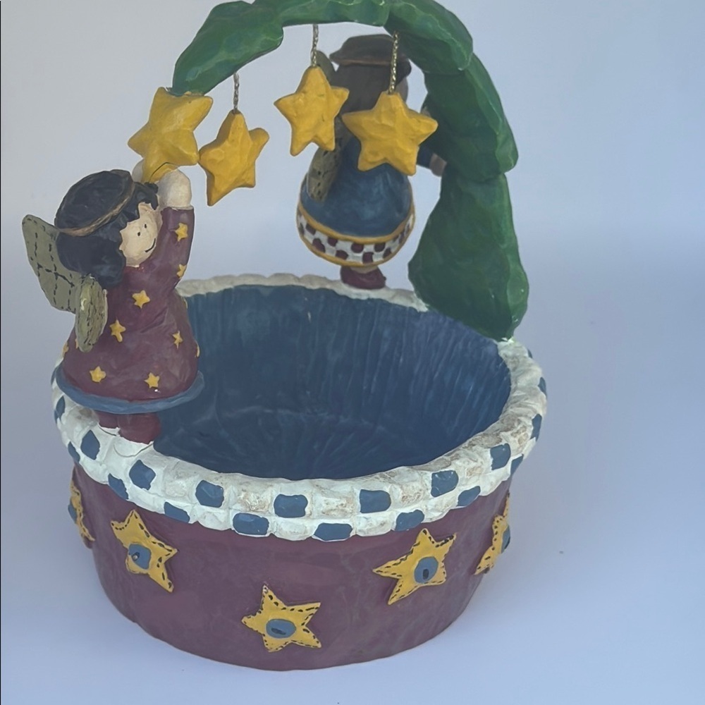 Decorative Basket with Stars and Angels - Picture 3 of 5
